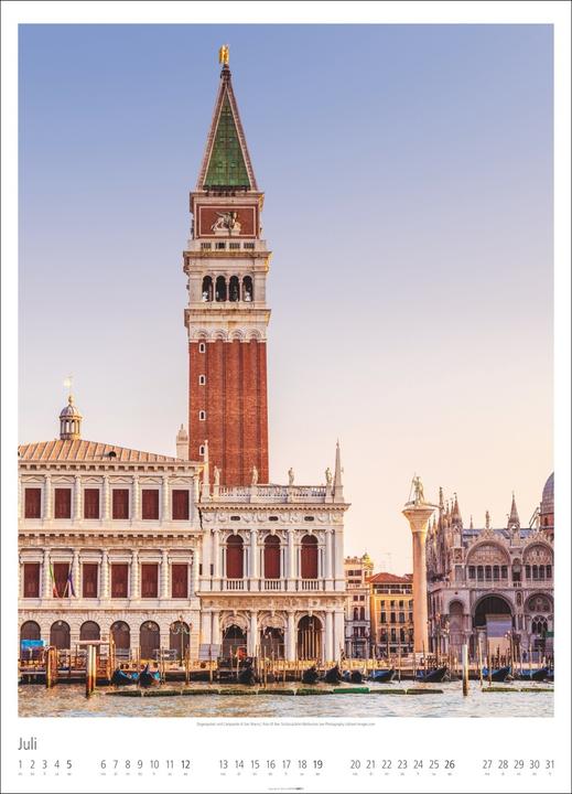 Produktbild Venezia Kalender 2026 - La Serenissima (49 x 68 cm, Harter Einband, Deutsch, Englisch)