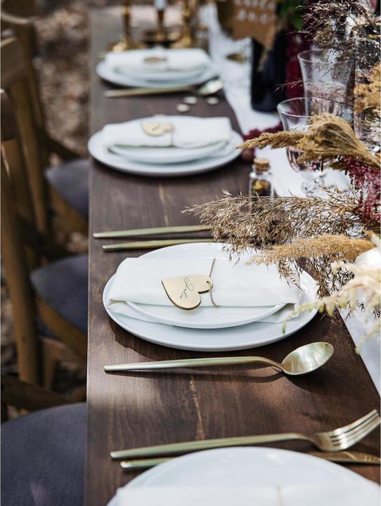 Image du produit Partydeco Carte de table Coeur 6 x 5 cm, 10 pièces, Marron (10 pcs)