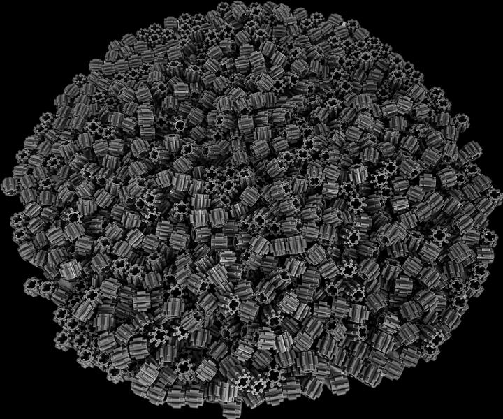 Actual product image LEGO Technic Gear Dark grey - 25 pieces - Dark bluish gear 10928 (10928, LEGO Accessories)