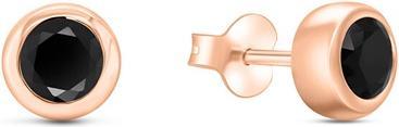 Image du produit Brilio Silver - Boucles d'oreilles modernes plaquées or avec zircons EA1094Y