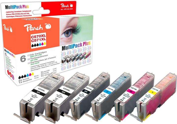 Peach Pgi-570xl/Cli-571xl (M, PBK, Y, C, FC)