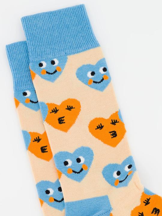 Actual product image DillySocks Smiling Hearts (36 - 41)