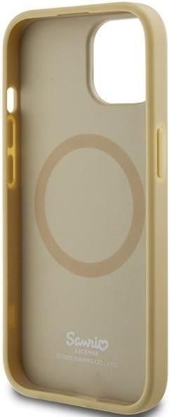 Actual product image Hello Kitty HKHMP14SPGHCKD iPhone 14 6.1" złoty/gold hardcase Leather Kitty Head MagSafe (Apple iPhone 14)
