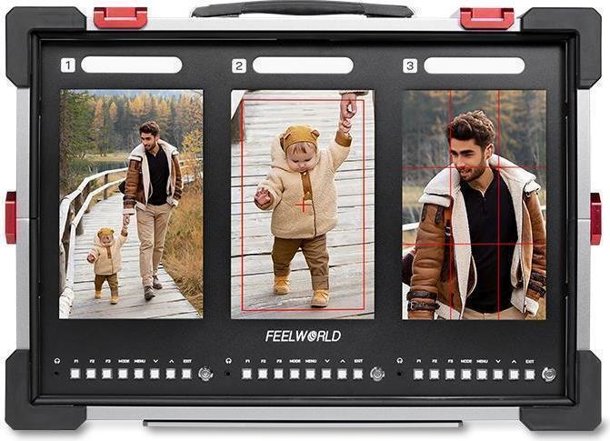 Feelworld PS101 Triple 10.1 inch Vertical Display Monitor (10.10")