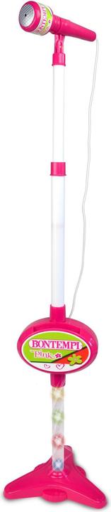 Image du produit Bontempi Microphone de scène avec connexion MP3, effets de lumière et compartiment pour smartphone