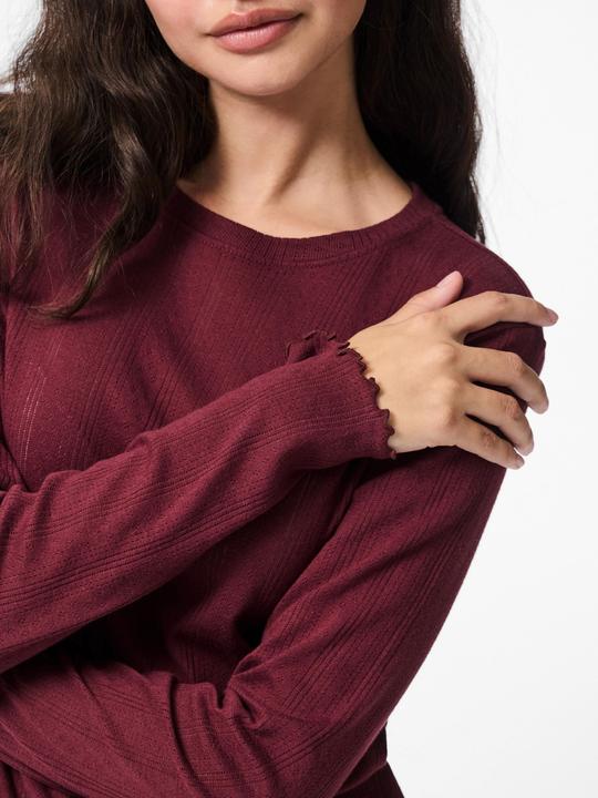 Image du produit Pieces Pcmarie Ls O-Neck Poin Top Jrs Noos Bc (XL)