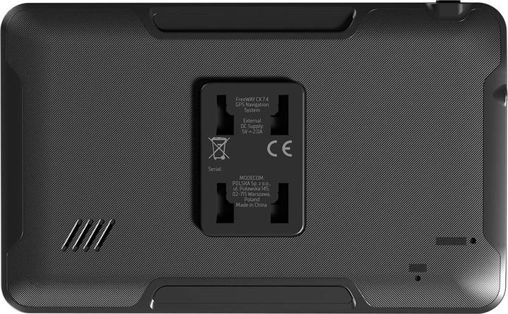 Actual product image Modecom FreeWAY CX 7.4 CAR NAVIGATION + MapFactor maps of Europe (7.01")
