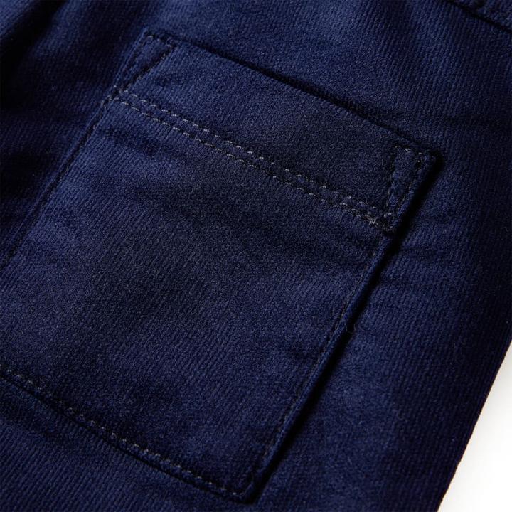 Image du produit VidaXL Pantalon enfant Bleu marine foncé 128,Matière : 98% Coton (128)