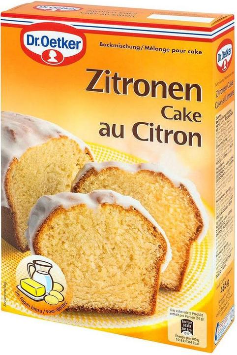 Image du produit Dr. Oetker Mélange à pâtisserie pour gâteau au citron (485 g)