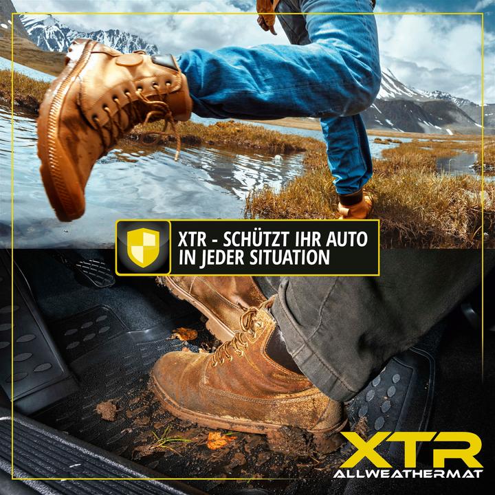Produktbild Walser Gummimatten XTR für VW Passat/Variant (B7) 08/2010 - 12/2015 (2 Vordermatten + 2 Rückmatten)