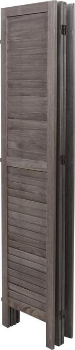 Produktbild Mendler Paravent HWC-G30, Trennwand Sichtschutz Raumteiler, Shabby-Look 170x162cm - grau-braun