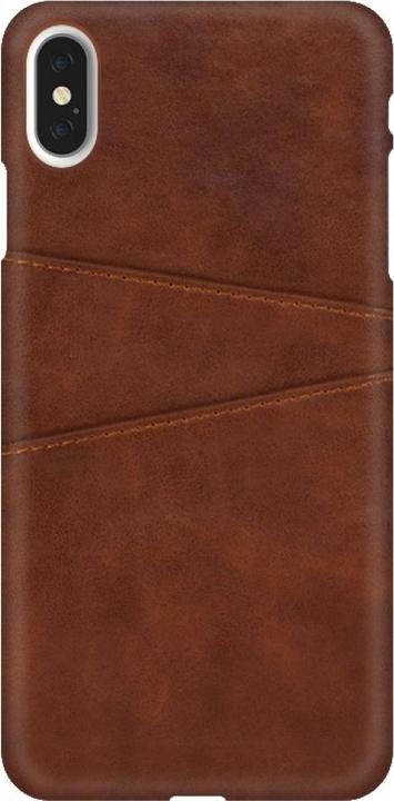 Produktbild Screenguard Apple iPhone XS CardCaddy Leder Backcase mit Kartenfächern (Apple iPhone XS)