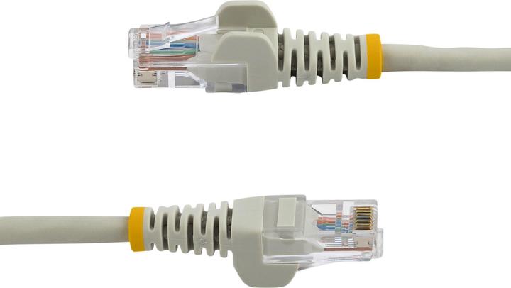 Actual product image StarTech 1m Cat5e RJ45 UTP Network Cable Snagless - Cat 5e Patch Cord - Grey - Male / Male (U/UTP, CAT5e, 1 m)