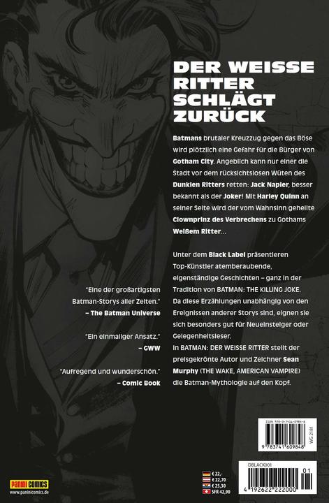 Produktbild Panini Batman: Der Weisse Ritter (Deutsch, Sean Murphy, 2019)