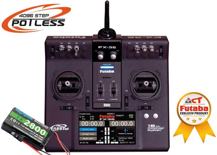 Produktbild Futaba FX36 Potless Pult-Fernsteuerung 2,4 GHz