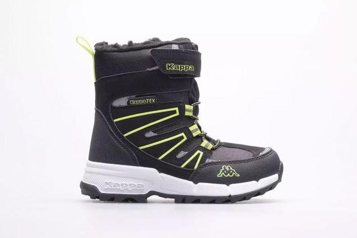 Actual product image No Name Kappa Floki Tex children's shoes black-lime 260975K 1133 (11.14")