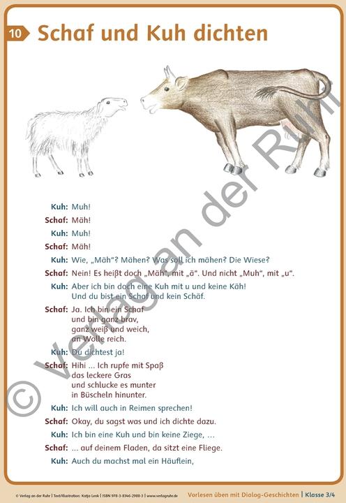 Image du produit Vorlesen üben mit Dialog-Geschichten Klasse 3/4. Textkarten (Allemand, Katja Lenk, 2015)