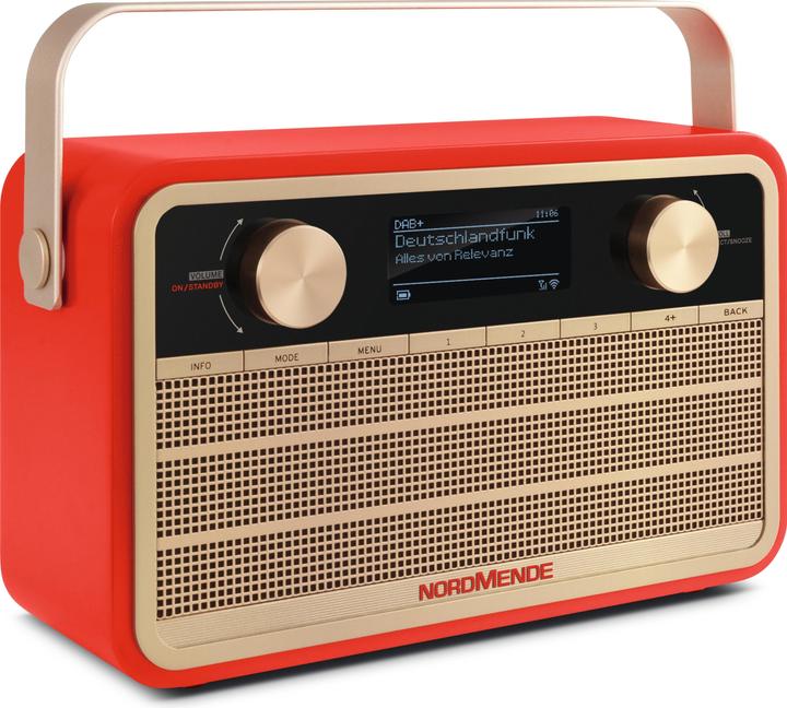 Actual product image Nordmende Transita 121 IR Red (VHF, DAB+, Web radio, Bluetooth, Wi-Fi)