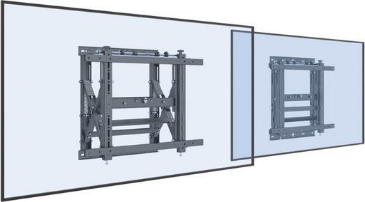 Produktbild equip Pro - Klammer für Flachbildschirm - Stahl - Schwarz - Bildschirmgrösse: 48-140 cm (Wand, 55", 50 kg)