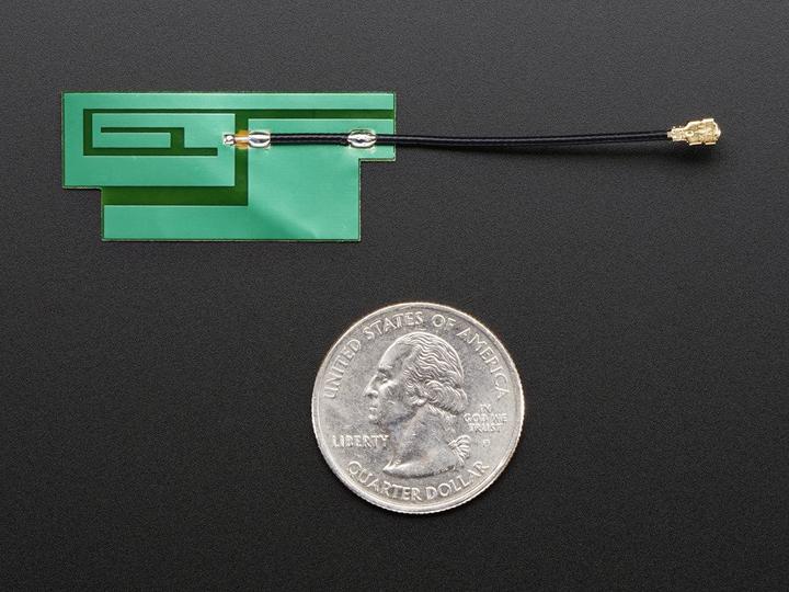 Image du produit OEM Slim Sticker-type GSM/Cellular Quad-Band Antenna - 3dBi uFL (Transmetteur)