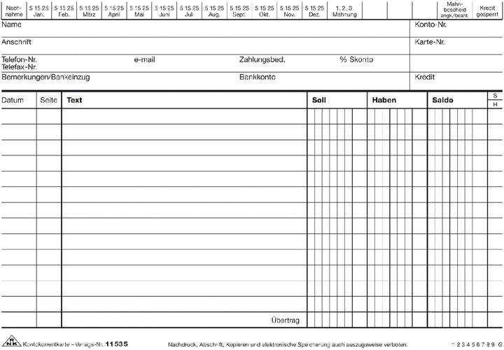 Nutritional values and ingredients Rnk Publisher Current account card, DIN A5 landscape, white (170 g/m², 100 x)