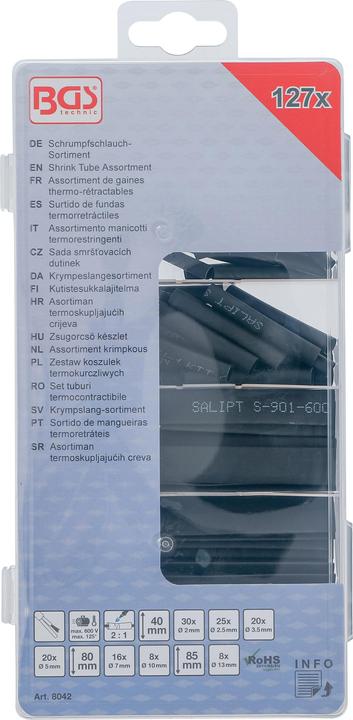Image du produit BGS Schrumpfschlauch-Sortiment (127 x)