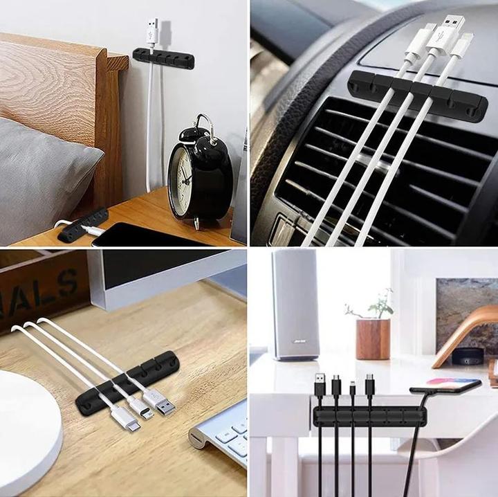 Immagine prodotto PhoneLook Morsetto per cavi in silicone a 7 canali per strisce adesive da tavolo a parete