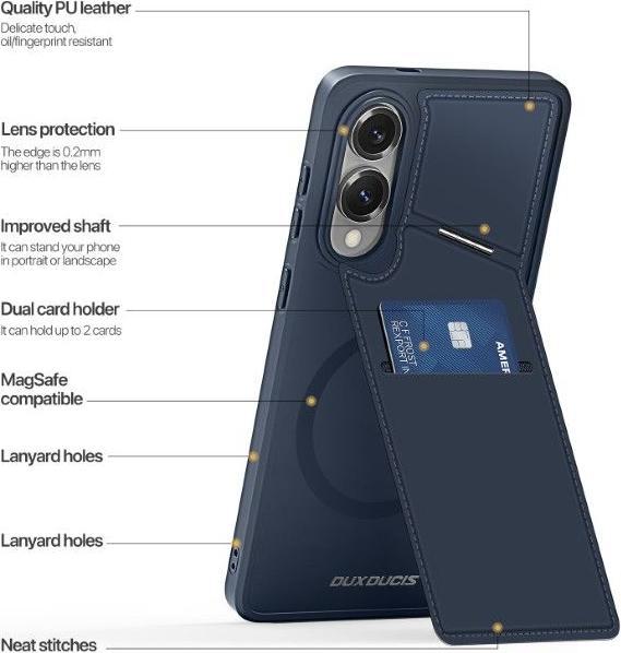 Image du produit Dux Ducis Rafi II Mag Series PC und TPU Hardcase Hülle (Samsung Galaxy S25 Edge)