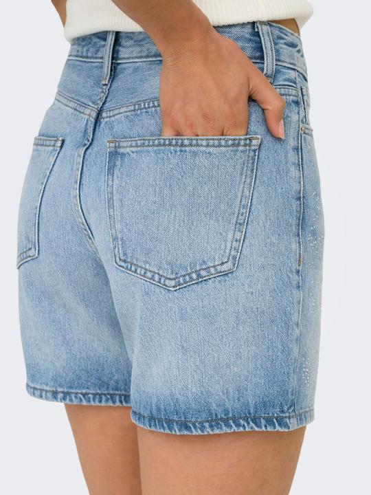 Image du produit Only ONLJOSE Hohe Taille Normal geschnitten Jeans-Shorts Jeans-Shorts (XS)