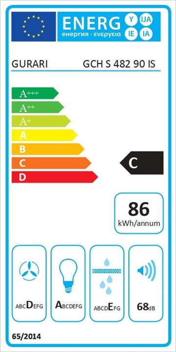 Energy Label Gurari GCH S 482 90 IS