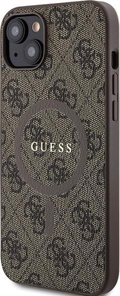 Immagine prodotto Guess GUHMP14SG4GFRW iPhone 14 / 15 / 13 6.1" brązowy/marrone custodia rigida 4G Collection in pelle (Apple iPhone 14)