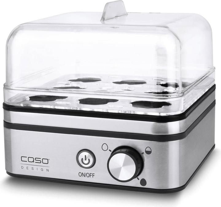 Caso E9 Cuisinier à oeufs 8 oeufs Acier inoxydable (Prise UE)