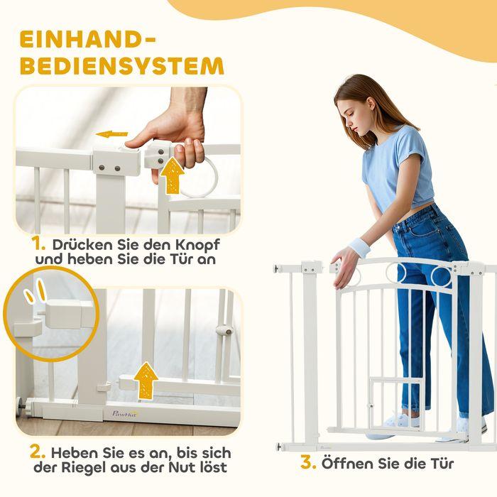 Produktbild Swisshandel24 Türschutzgitter, 76-104 cm Treppengitter, Treppenschutzgitter, Treppenschutz