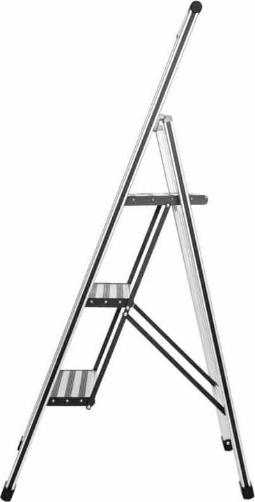 Produktbild Wenko Klapptritt silber 3 Stufen, H: 119,0 cm (Klapptritt, 44 cm)