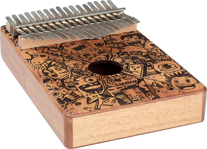 Actual product image Sela Art Series Kalimba 17 Little Monster Laser
