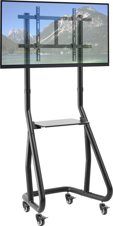 Actual product image Techly TV Trolley for LCD LED TV 37-80", with shelf (80", 80 kg)