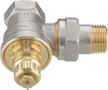 Produktbild Danfoss Ventilgehäuse RA-G, matt vernickelt Typ 15, 1/2", Eck