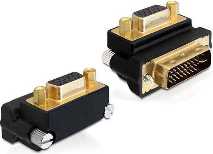 Produktbild Delock Adapter DVI-I Stecker auf VGA Buchse 270ø (DVI, 13 cm)