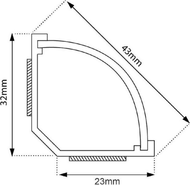 Image du produit Maclean MCTV-575 - Goulotte de câblage blanche, 1,5 m, 43 x 23 mm (Conduit, 150 cm)