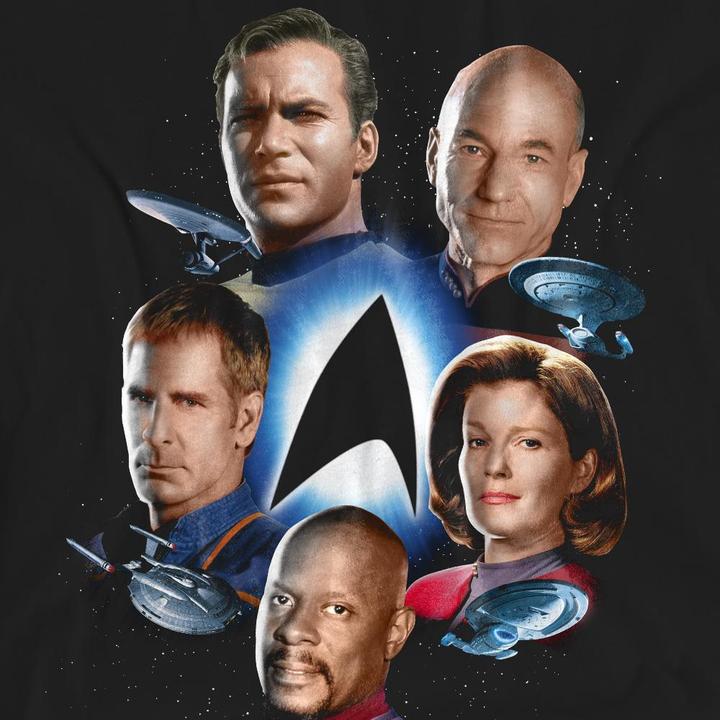 Actual product image Unisex Adult Starfleet's Finest T-Shirt (L)