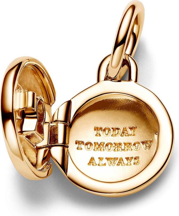 Produktbild Pandora Aufklappbares & Gravierbares Liebesmedaillon Charm Charm (Vergoldete Metalllegierung)