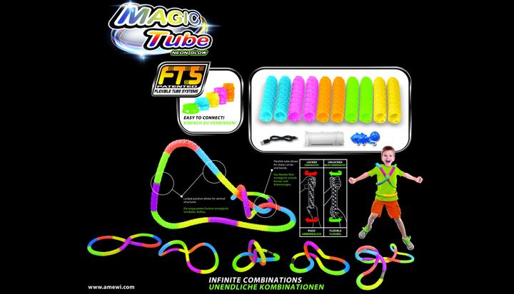 Immagine prodotto Amewi Magic Tube 220 pezzi con veicolo LED