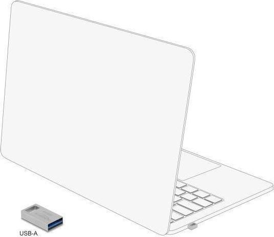 Actual product image Delock USB 5 Gbps memory stick 256 GB - metal housing (256 GB, USB-A)