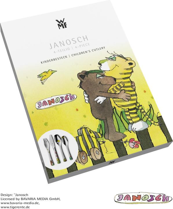 Produktbild WMF Kinderbesteck 4tlg Janosch ab 3 Jahre Edelstahl poliert