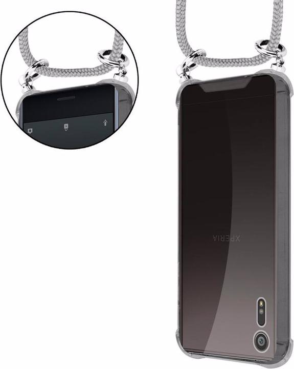 Produktbild Cadorabo TPU Handy Kette SILBER Cover