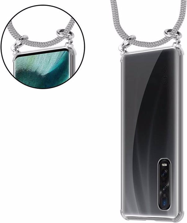 Produktbild Cadorabo TPU Handy Kette SILBER Cover