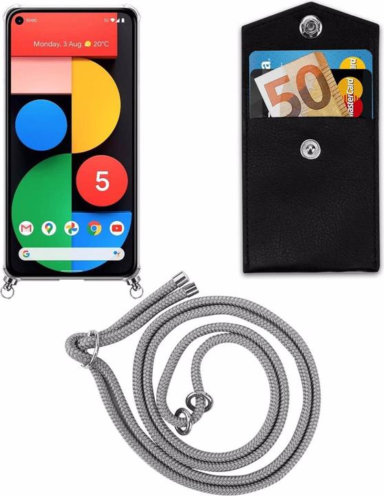 Produktbild Cadorabo TPU Handy Kette SILBER Cover