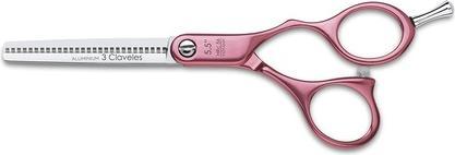 Image du produit 3 Claveles Ciseaux de coiffure Duraluminio 5.5" Rose (23.60 cm)