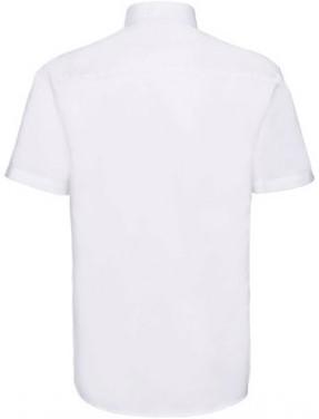 Actual product image Russell Collection Oxford Shirt Short Sleeve Easy Care (48)