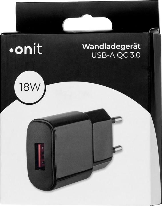 Actual product image Onit USB Wall Charger QC3.0 18 W Black (18 W)
